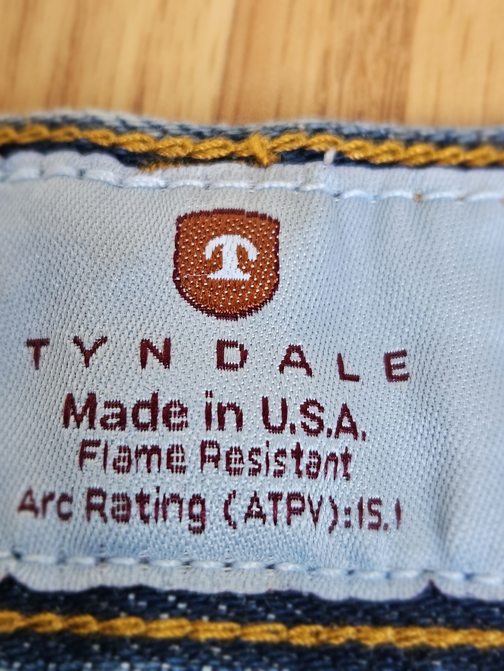 Tyndale FR Mens Flame Resistant Denim Jeans CAT 2 HRC 2 W32 L30 - Picture 9 of 14